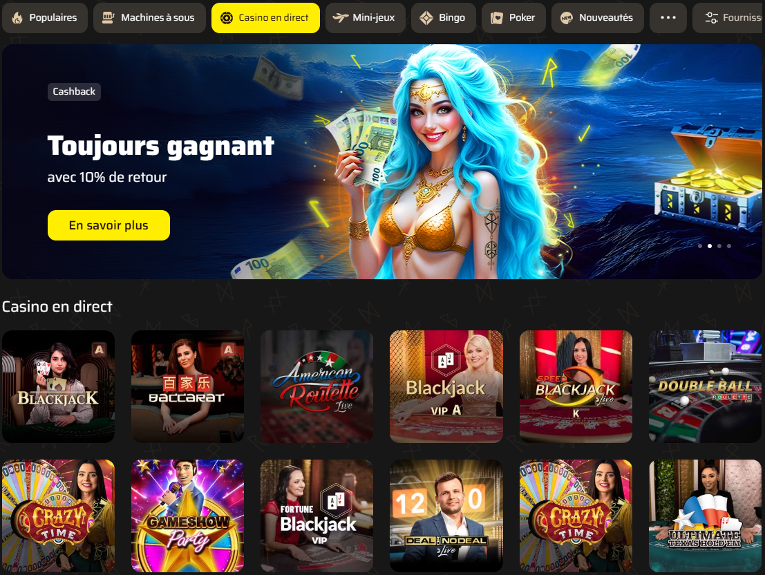 Live casino